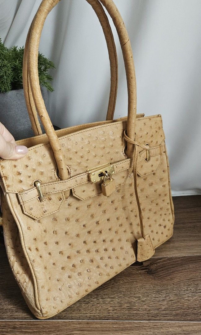 Rare Vintage Ostrich skin bag Women s Fashion Bags Wallets Tote Bags on Carousell