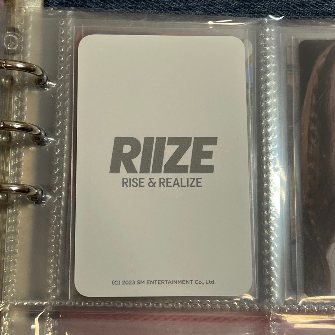 Riize Wonbin Rise & Realize acrylic keyring + photocard md (Category: K-Wave Merchandise) located in Manila. Submitted by chelsellss (Listing ID 1314810580, Image 2). Description: - comes with the acrylic keychain - no flaws.