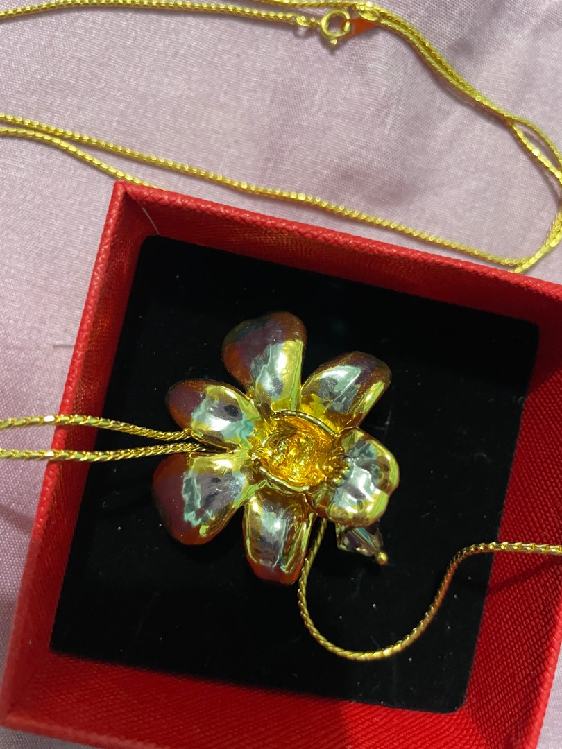Gold plated orchid from risis price sales