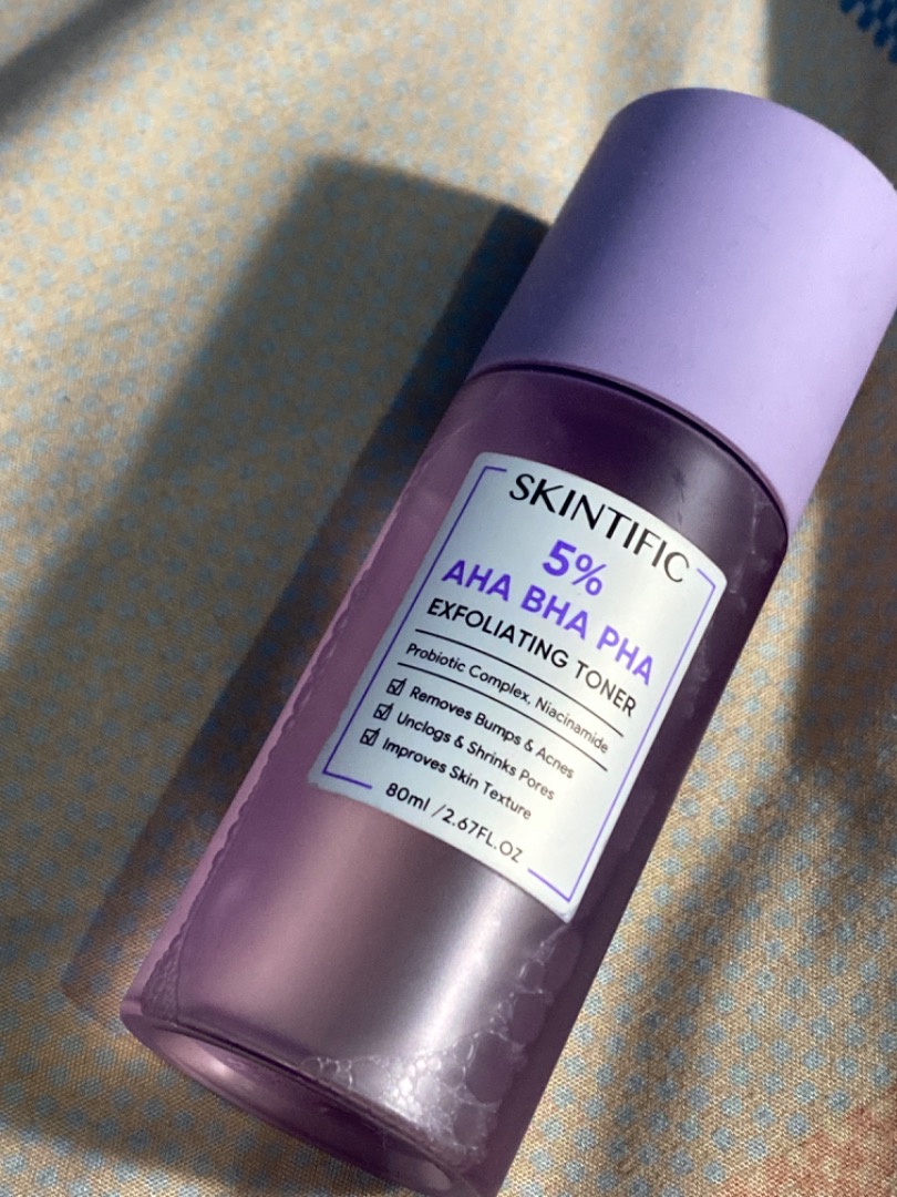 Skintific AHA BHA PHA 5% exfoliating toner, Kesehatan & Kecantikan ...