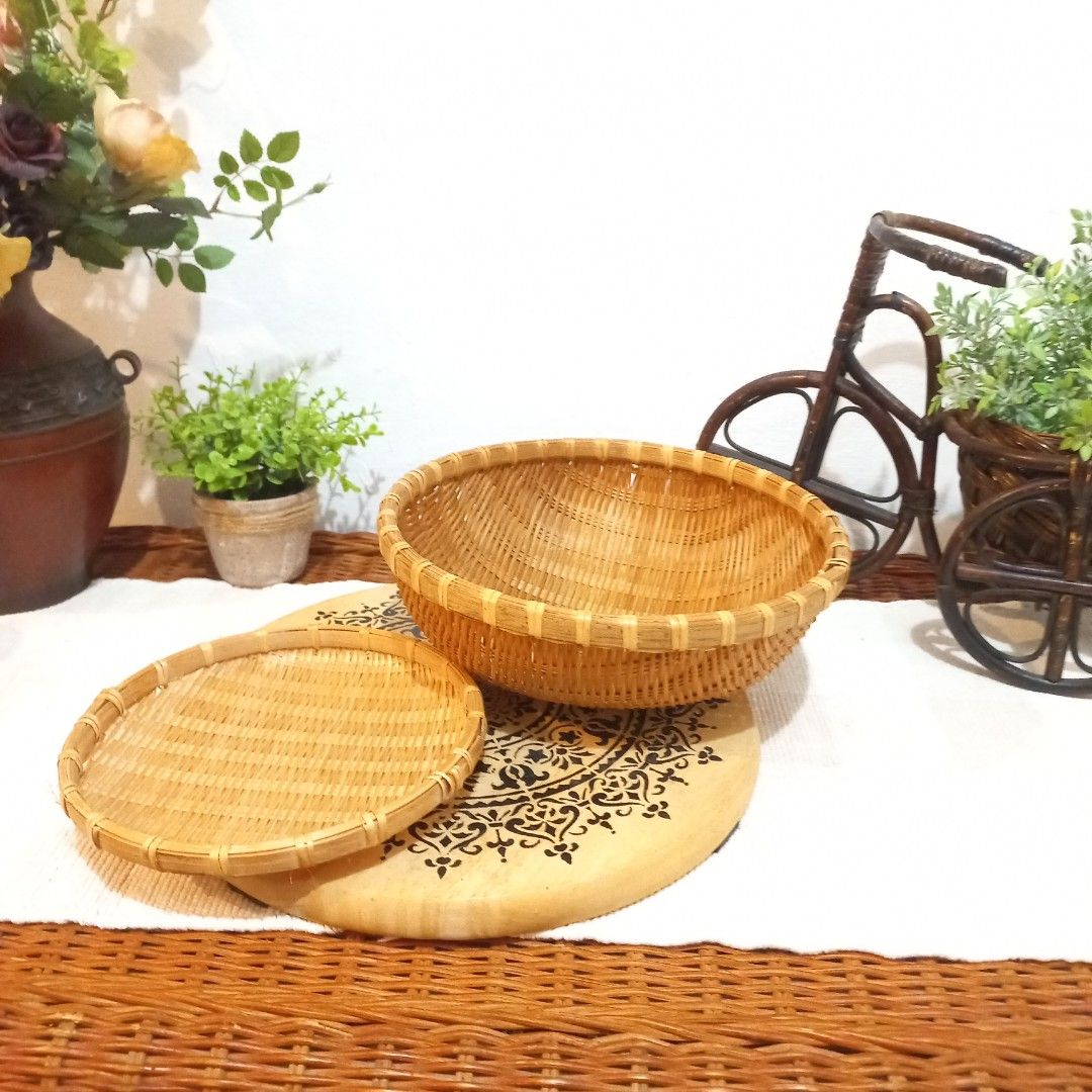 Small bamboo tray / strainer (Category: Other Kitchenware & Tableware) located in Dasmarinas. Submitted by millennialmeetsvintage (Listing ID 1314864491, Image 2). Description: 📌shipping via lalamove / gogo xpress 📌no reservations, first-to-pay basis 📌no physical store, no walk-ins 📌ships from dasma cavite 📌no COD transactions.