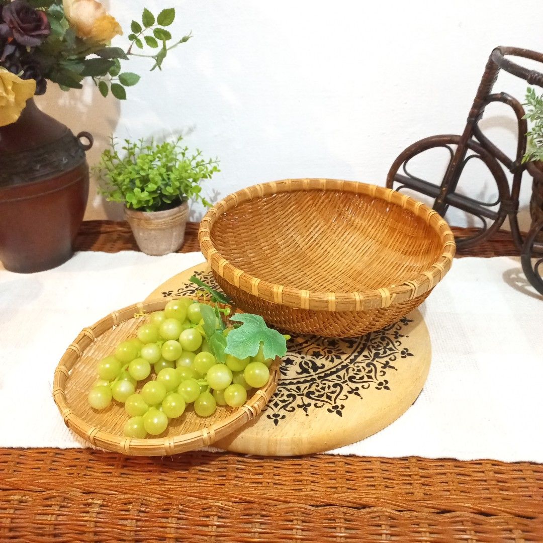 Small bamboo tray / strainer (Category: Other Kitchenware & Tableware) located in Dasmarinas. Submitted by millennialmeetsvintage (Listing ID 1314864491, Image 1). Description: 📌shipping via lalamove / gogo xpress 📌no reservations, first-to-pay basis 📌no physical store, no walk-ins 📌ships from dasma cavite 📌no COD transactions.