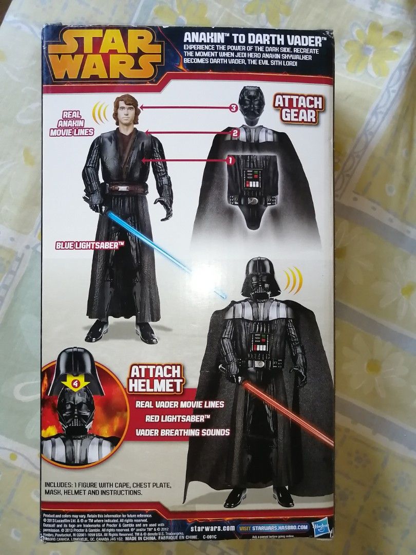 Star wars anakin to darth vader color change lightsaber toy 2025