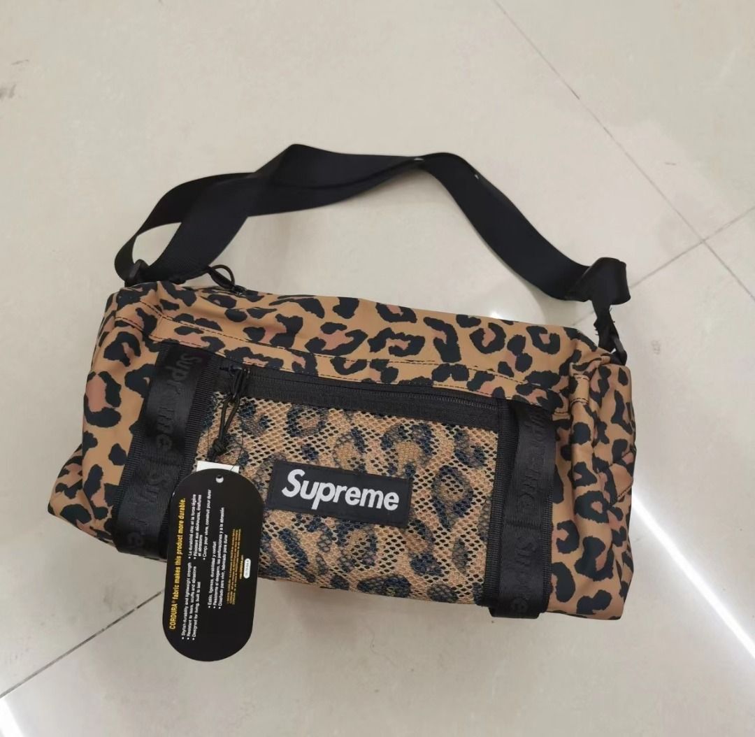 Supreme FW20 Mini Duffle Bag Leopard, Men's Fashion, Bags, Sling