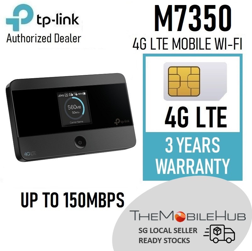 TP-Link M7350 4G LTE Mobile Wi-FI WiFi Portable 4G Mi-FI Hotspot Pocket ...