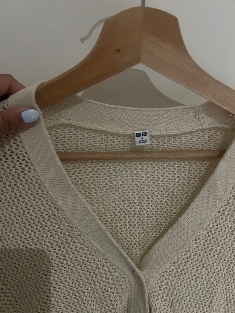 Uniqlo Sweater With Mesh Sleeves Uniqlo Mesh Sleeve Cardigan Mesh