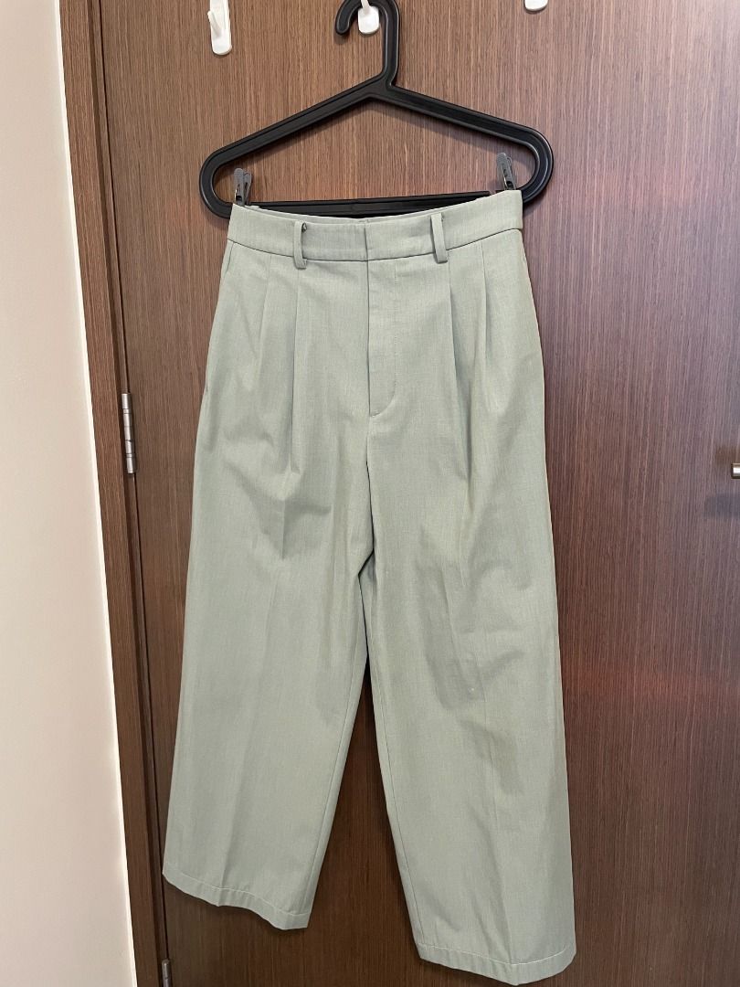 UNIQLO Pleated Wide Pants (Co-ord) Culottes for Work (altered