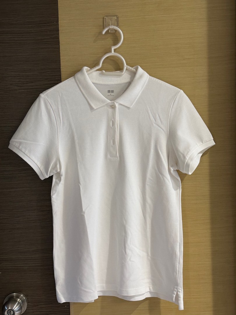 Uniqlo white polo tee cheap