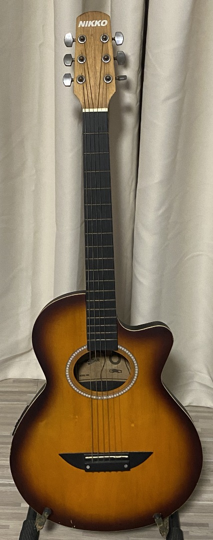Used 38 Acoustic Guitar NIKKO Hobbies Toys Music Media Musical Instruments on Carousell