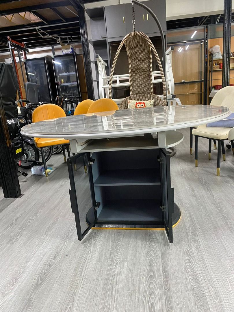 Versatile Foldable Dining Table with Storage - Modern Luxury 2024 Model ...