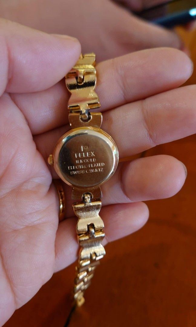 Pelex watches 18k gold sale