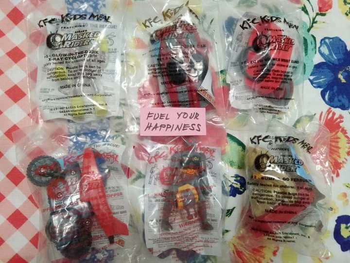 Ismail Rider Kfc Vintage Rare 1997 Masked Rider KFC Happy Kids Meal Toys COMPLETE - Not ...