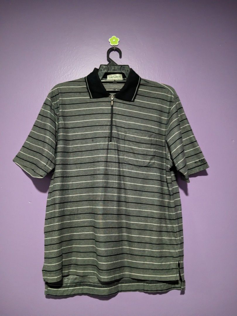 VTG BURBERRY GOLF HALF ZIP M Men s Fashion Tops Sets Tshirts Polo Shirts on Carousell