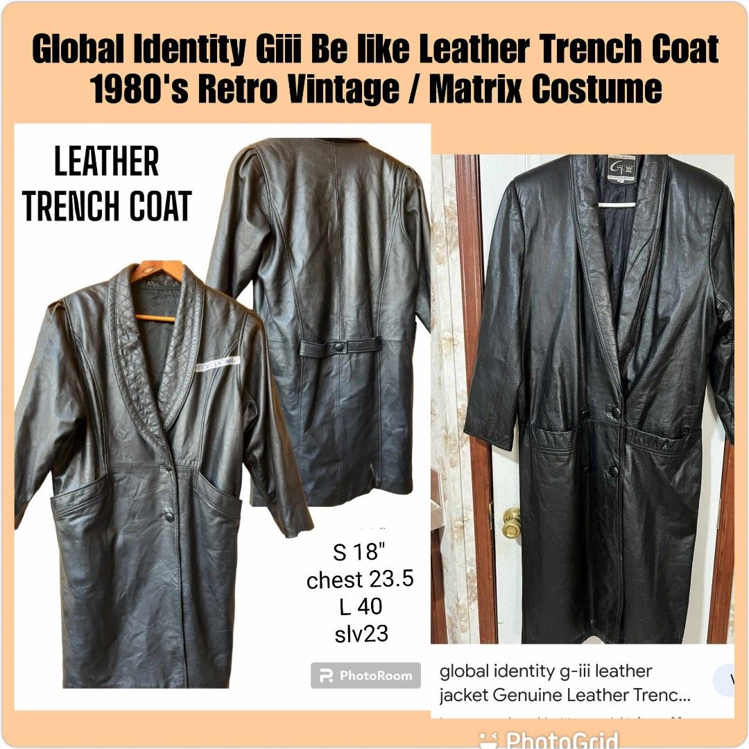 G iii leather trench coat hotsell