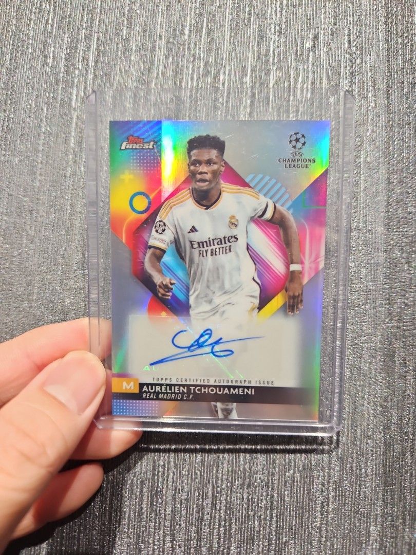 2023-24 Topps Finest UEFA Club Competition Aurelien Tchouameni