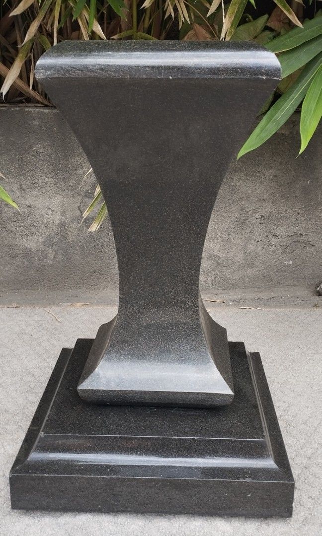 2 in 1 reversible vases stand or statue stand solid unknown stone 52 kg like being use in Musium Furniture Home Living Home Decor Vases Decorative Bowls on Carousell