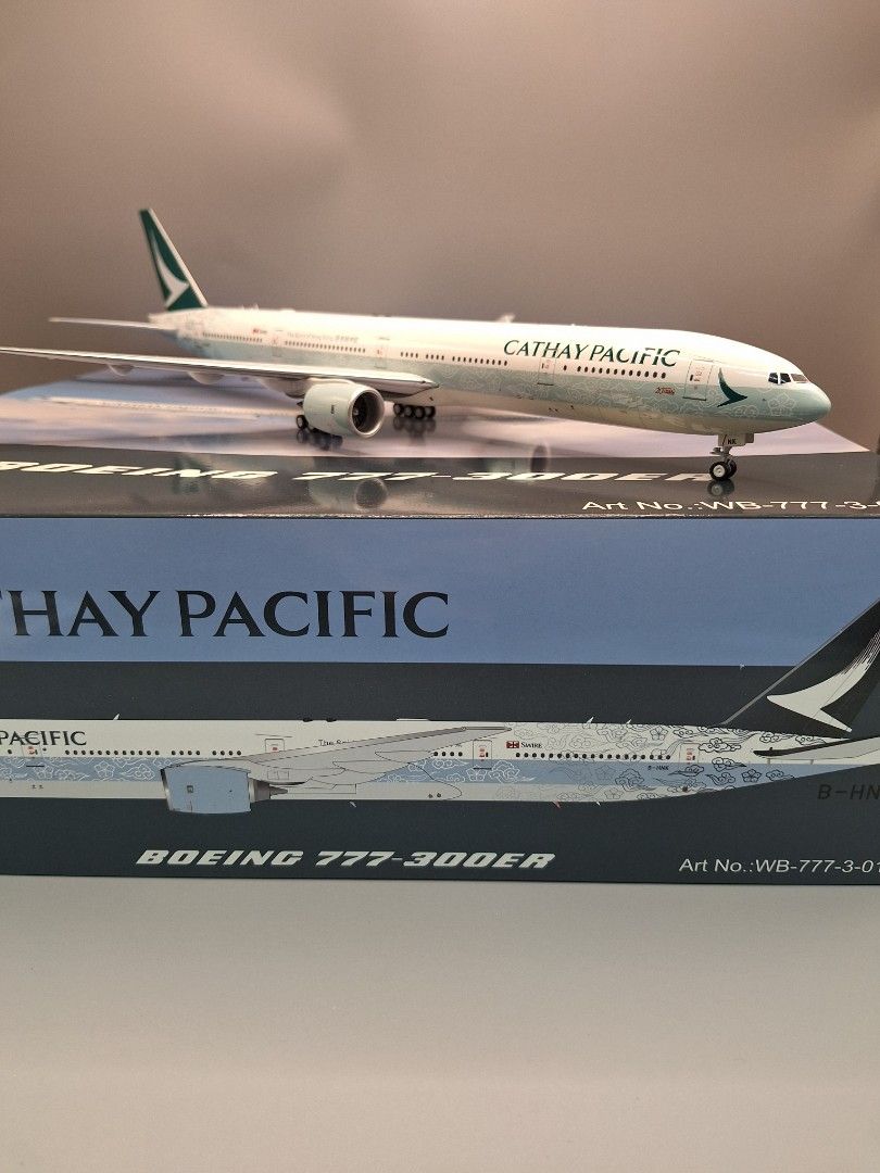WB Models 1:200 CATHAY B777-300ER B-HNK 777-300 Cathay Pacific