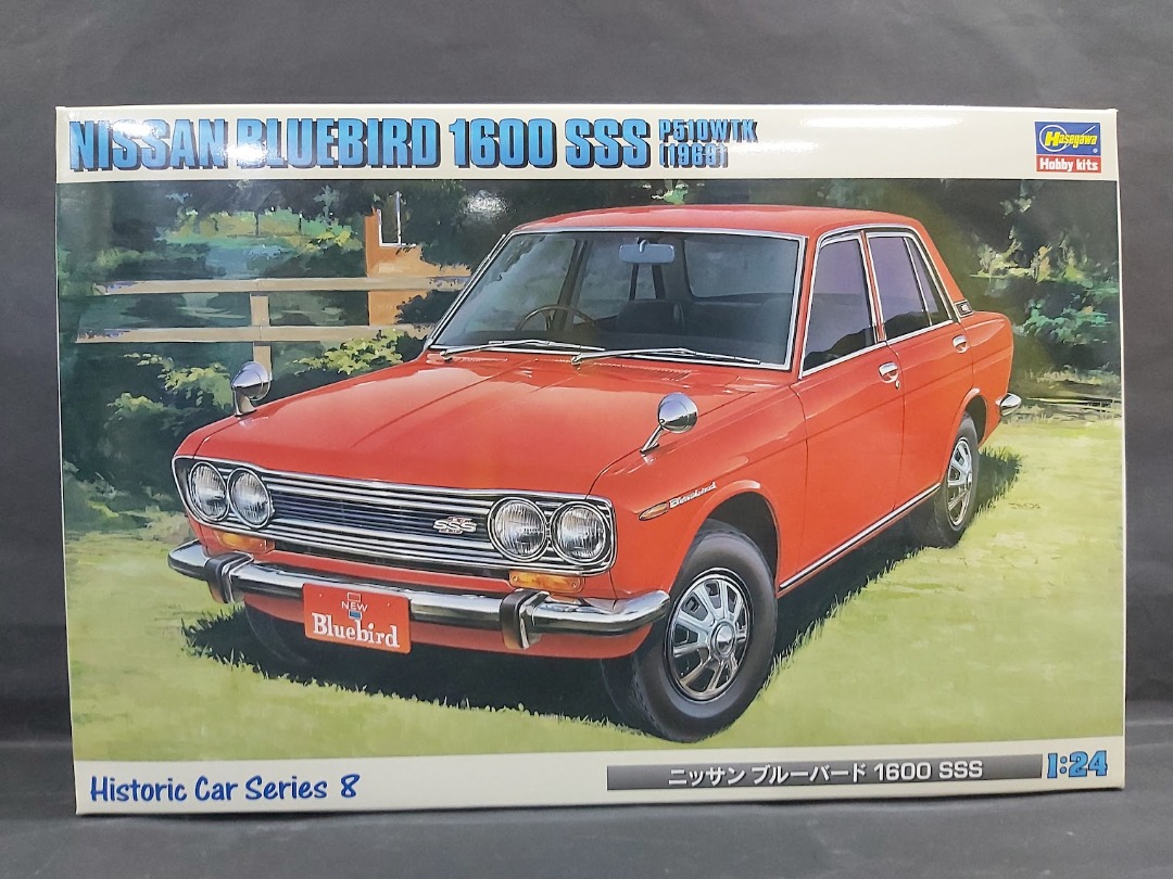 Maquette Hasegawa 1/24 Nissan Bluebird 1600 SSS (1969) - Neuf, Modèle 621108