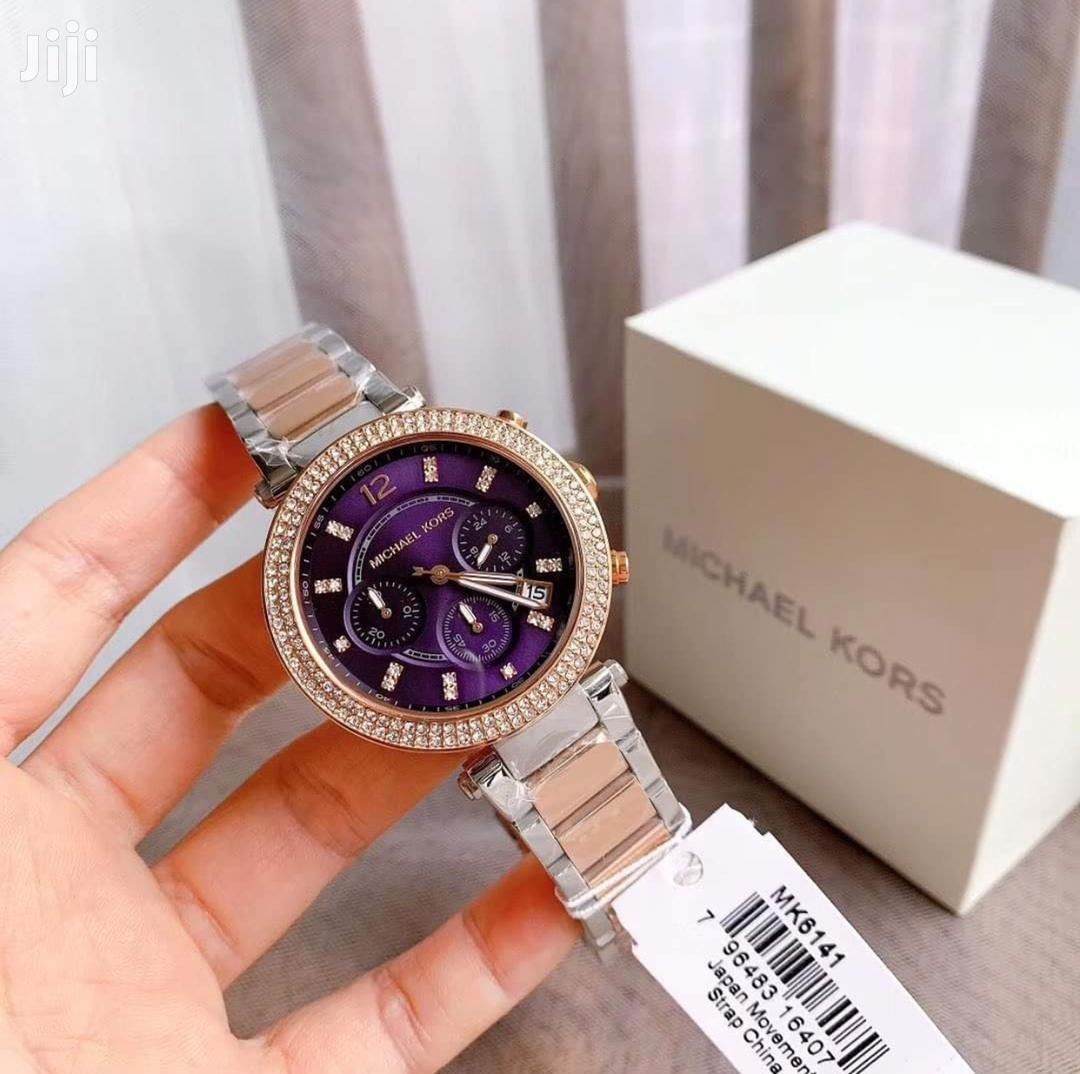GREAT DEALS Michael Kors MK6141 Parker Chronograph Blue Dial Two tone Ladies Watch Women s Fashion Watches Accessories Watches on Carousell