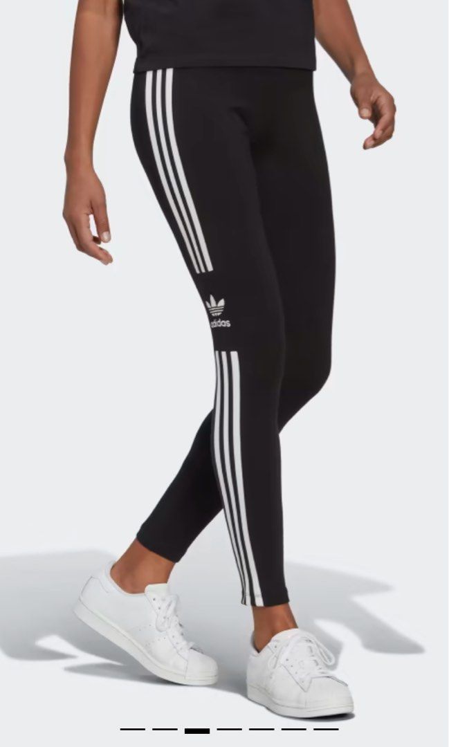 Adidas Originals 3-Stripe Trefoil Tights/Leggings, Women's Fashion,  Activewear on Carousell