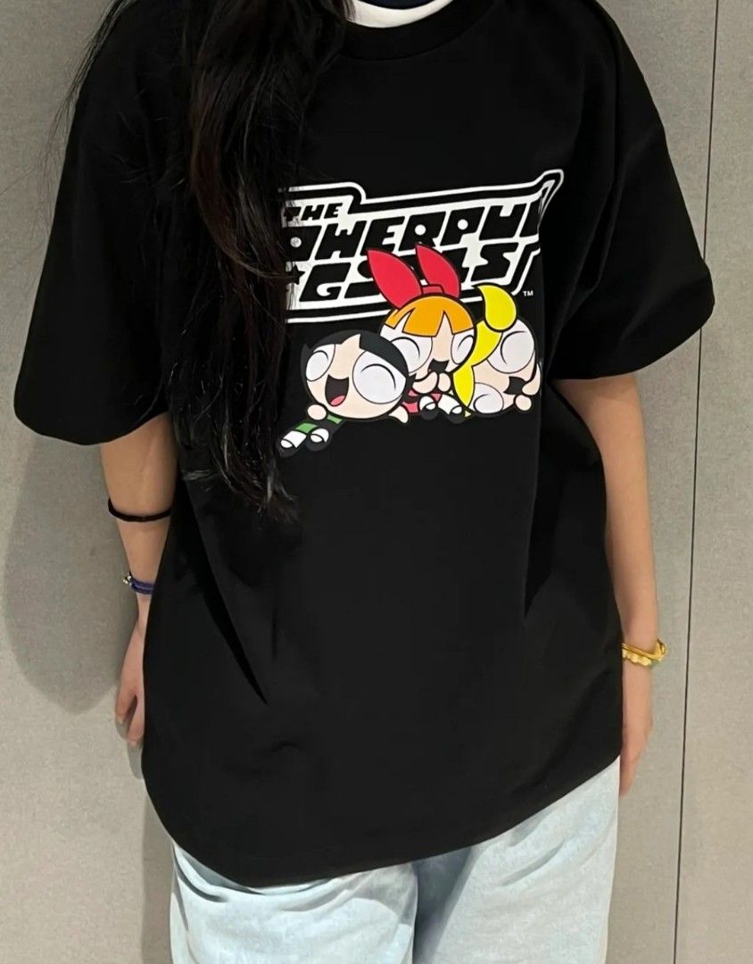 ADLV POWERPUFF GIRLS X ACMEDELAVIE LOGO T-SHIRT, Women's
