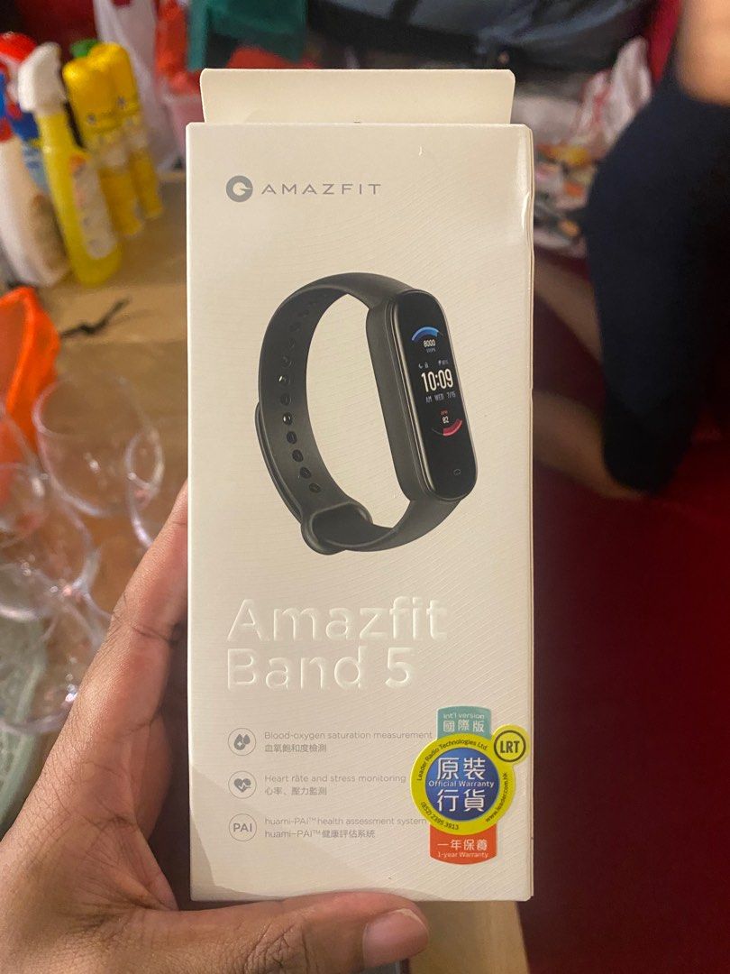 Box Amazfit Band Amazfit Band Activity Tracker Midnight Black For
