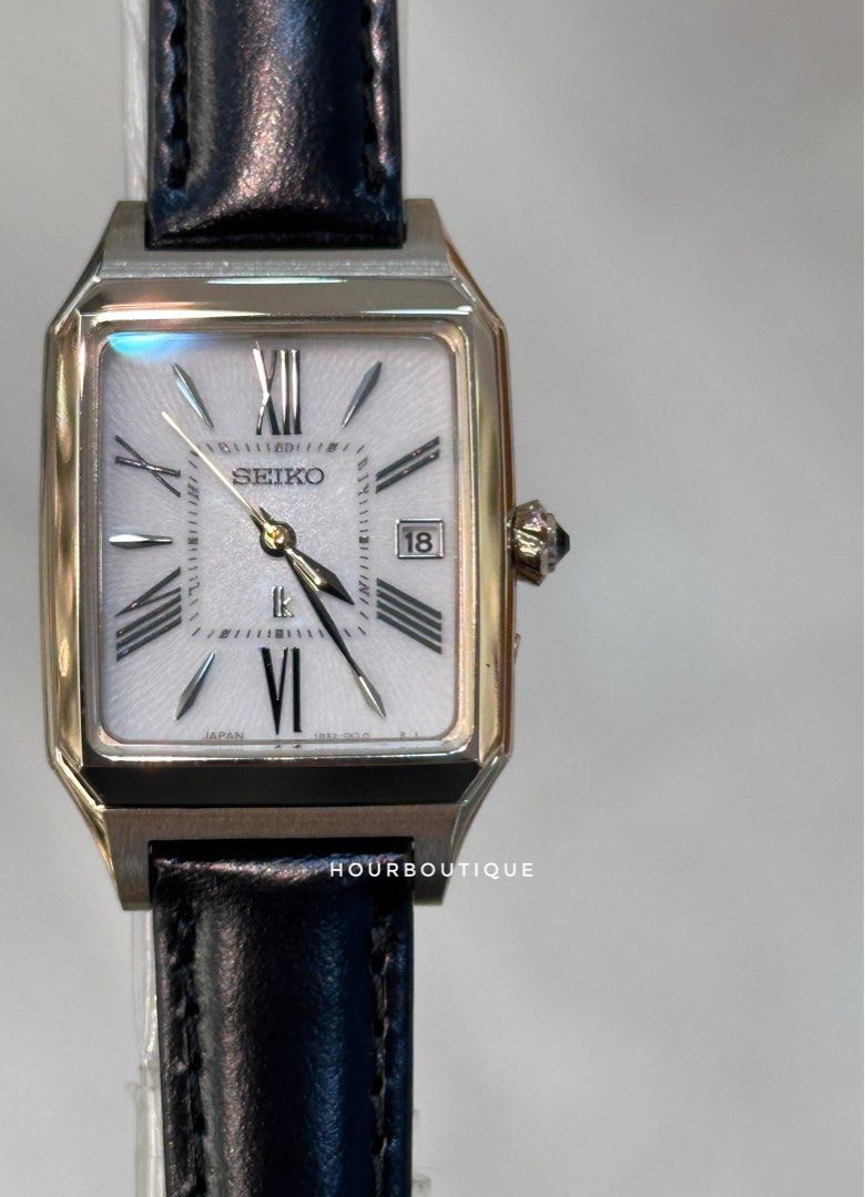 Brand New Seiko Lukia Tank Solar Powered Lady's Dress Watch GOLD PVD case  SSVW212, Women's Fashion, Watches & Accessories, Watches on Carousell