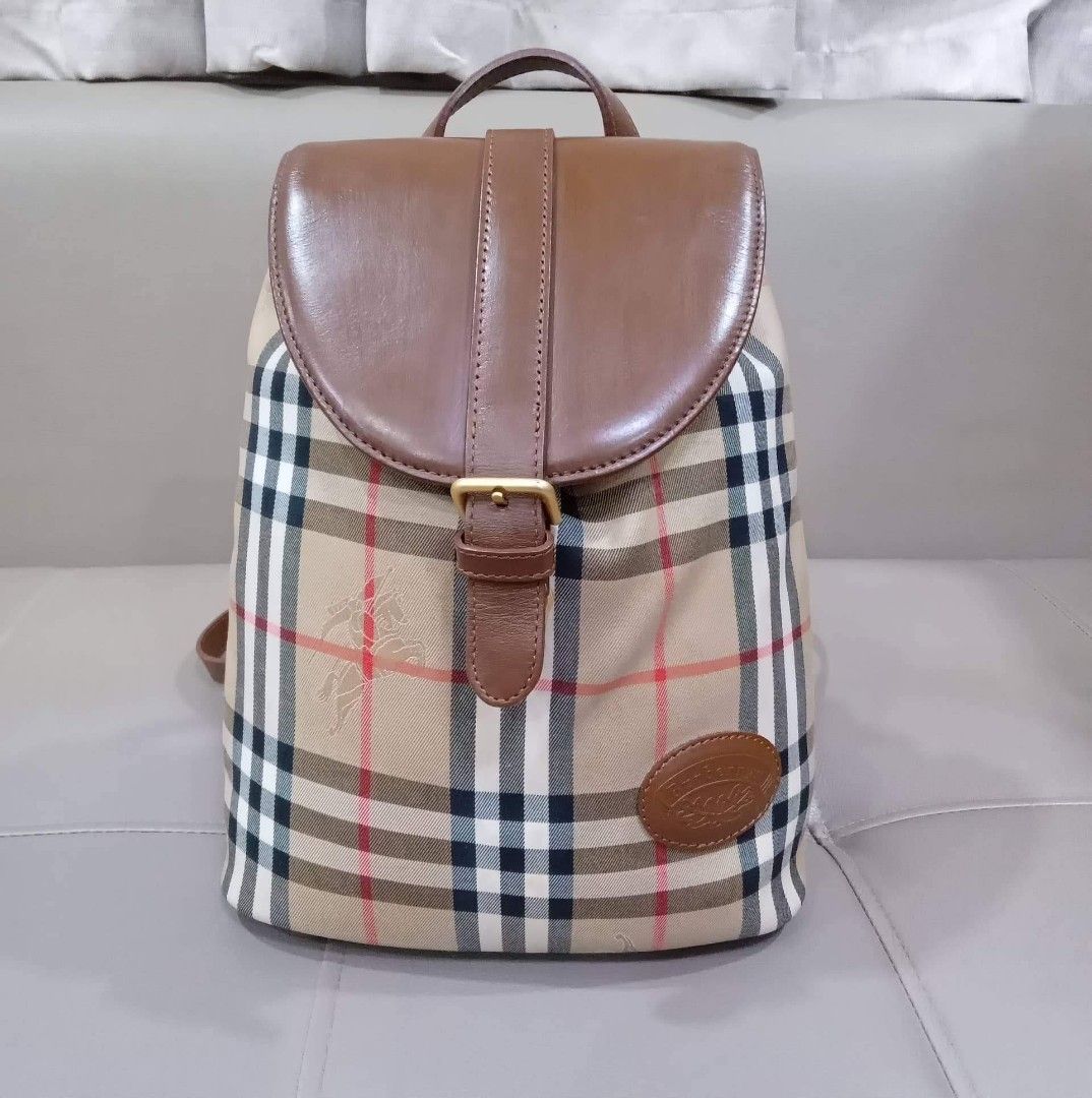 Burberry Mini Backpack (Category: Luxury Bags & Wallets) located in Taguig. Submitted by esa.agustin (Listing ID 1314991775, Image 1). Description: Original Burberry Mini Vintage Backpack. With dust bag..