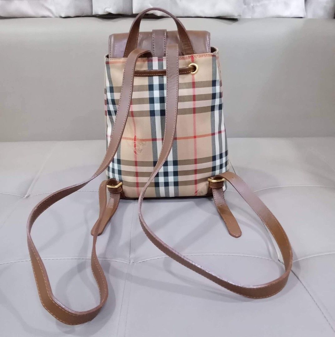 Burberry Mini Backpack (Category: Luxury Bags & Wallets) located in Taguig. Submitted by esa.agustin (Listing ID 1314991775, Image 2). Description: Original Burberry Mini Vintage Backpack. With dust bag..
