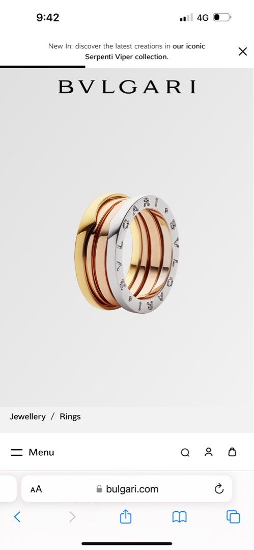 Bvlgari B.zero1 Ring