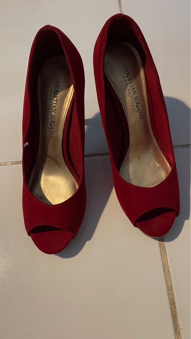 Christian siriano red heels sales