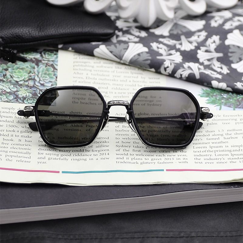 CHROME HEARTS , DANGER ZONE , #BK/BS-MBK , SIZE: 53-21-141