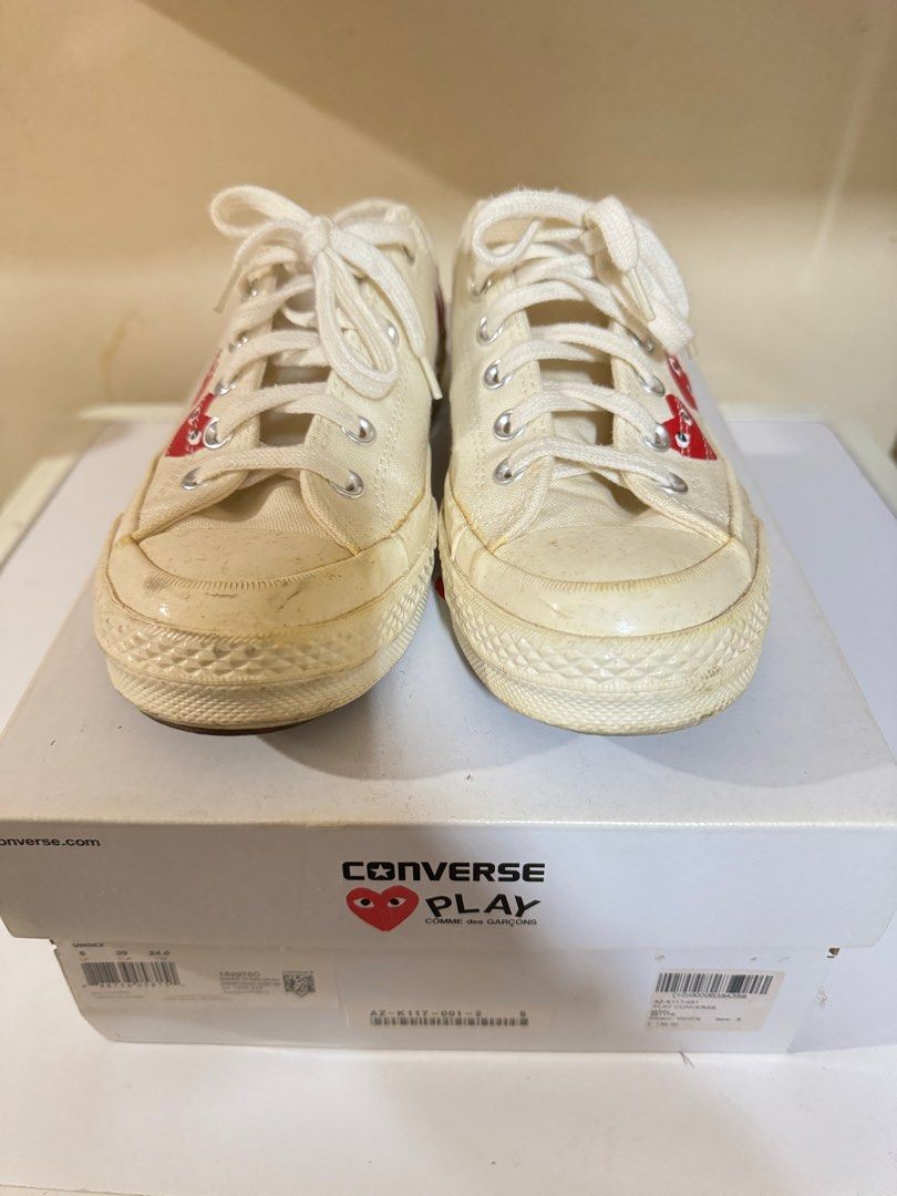 Converse Chuck Taylor All Star 70 Ox Comme des Garcons Play Multi Heart Price is Negotiable Women s Fashion Footwear Sneakers on Carousell