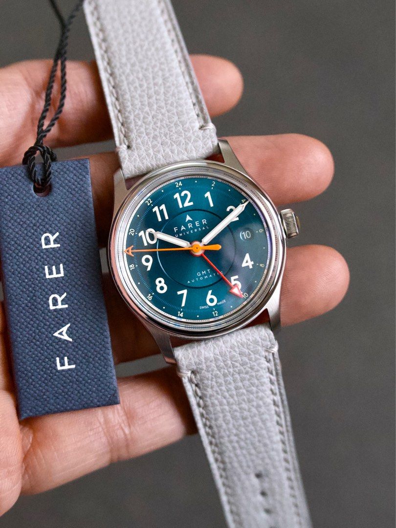 Farer 36mm GMT Lander IV High Quality UK Microbrand Dual Time Zone Watch Under Warranty Condition 10 10 Full Set
