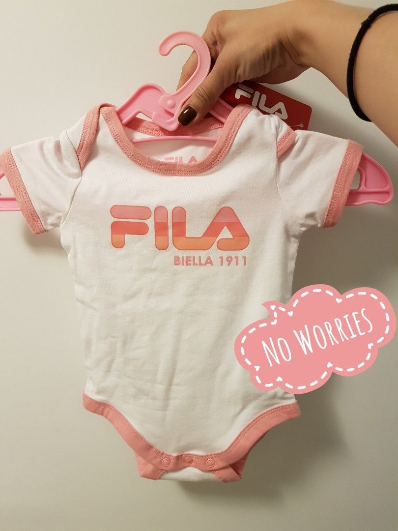 Fila baby bodysuit 2pc set Carousell