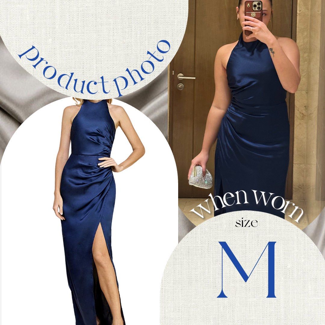 For Sale or For Rent Navy Blue Evening Gown Long Gown Fashion Forum Women s Fashion Dresses Sets Evening dresses gowns on Carousell