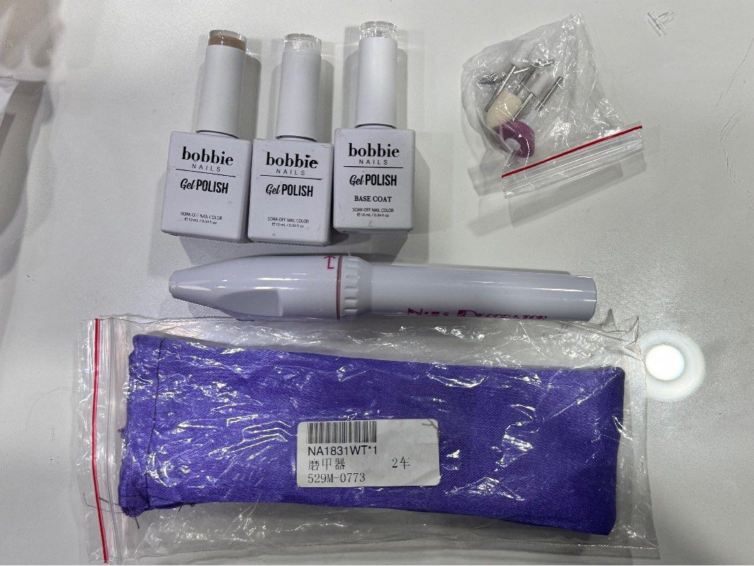 NAIL KIT (Category: Hands & Nails) located in Cagayan de Oro. Submitted by steph_declutterss (Listing ID 1315028995, Image 1). Description: Bought it all for ₱450 mop: Gcash delivery: sco or jnt.