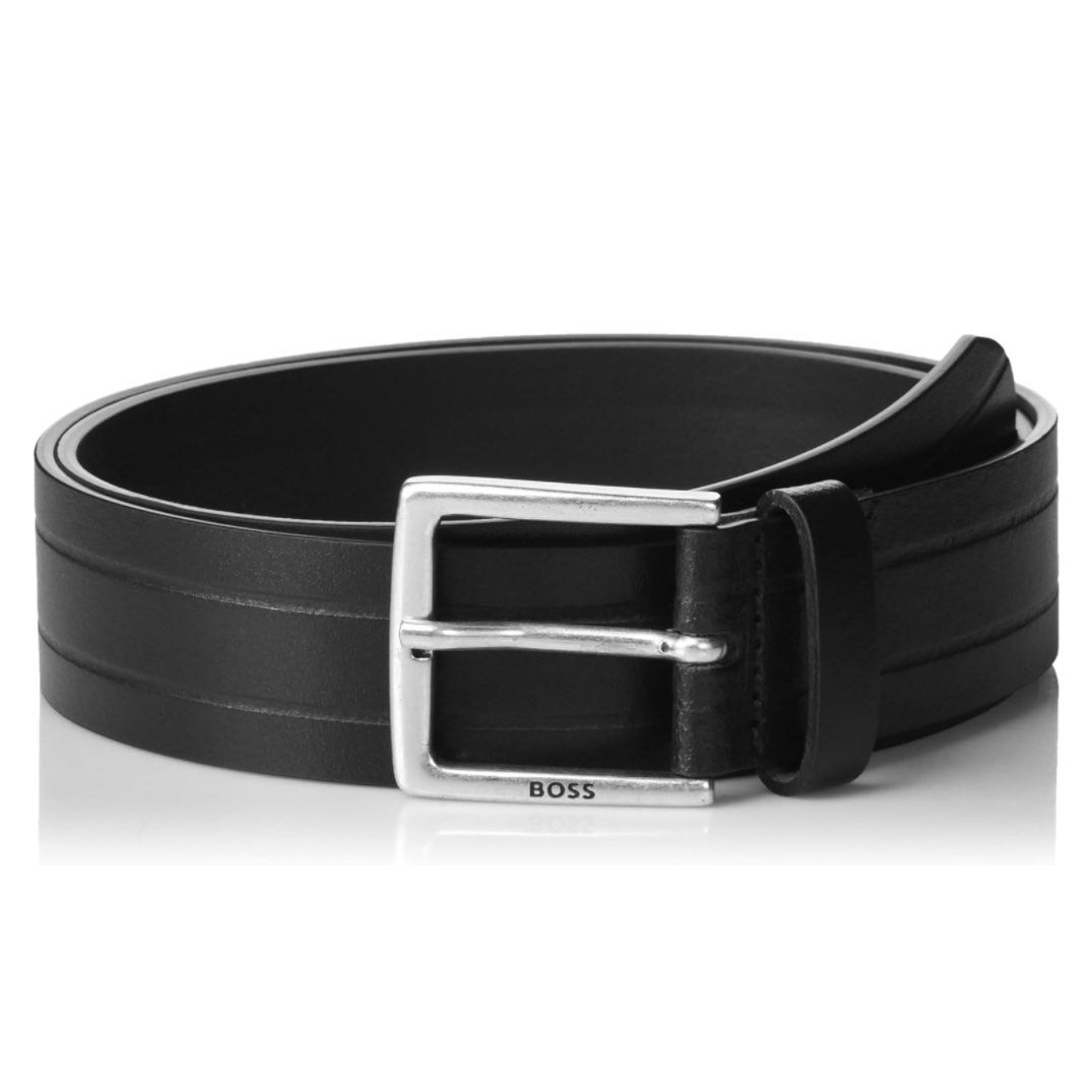 hugo boss mens black belt