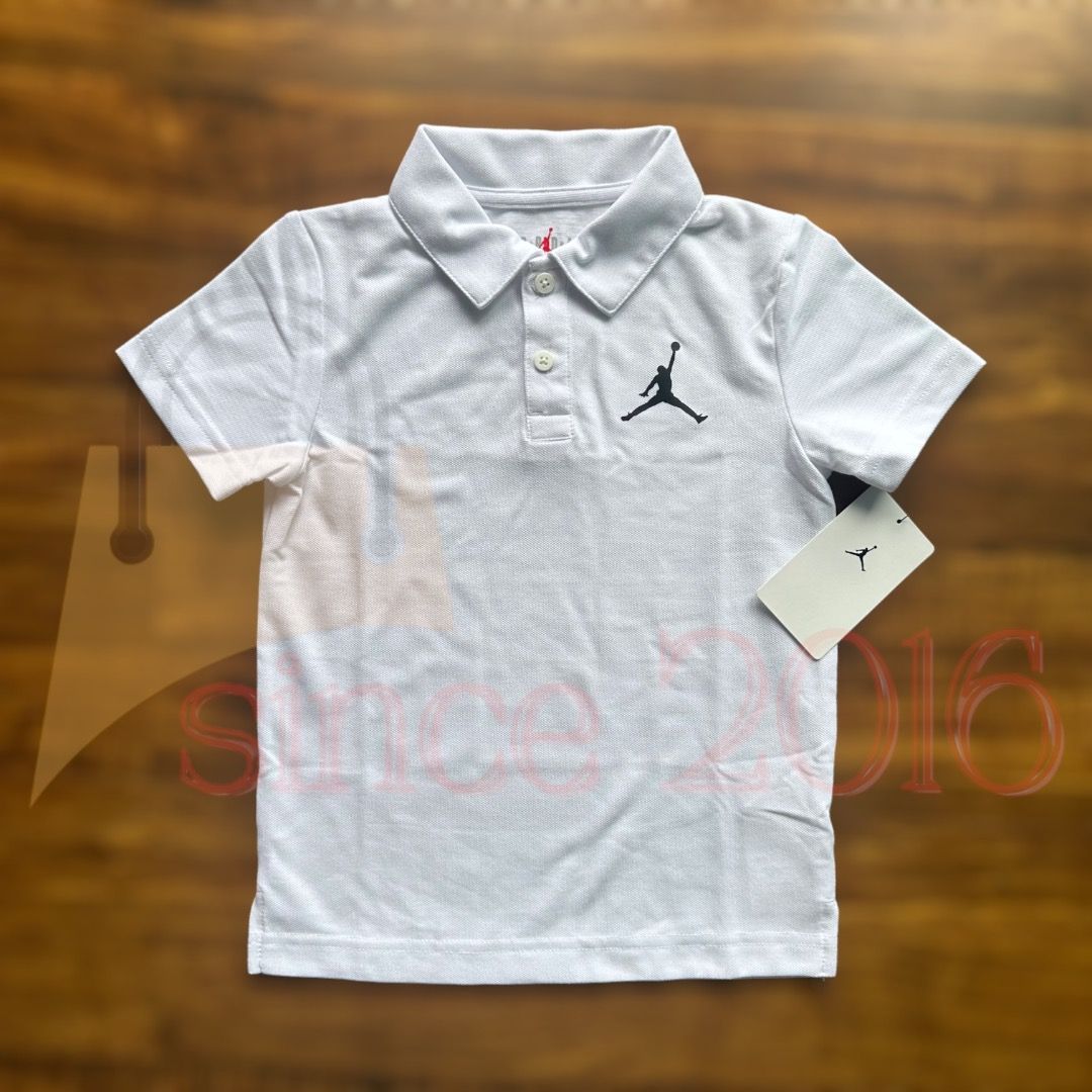 Jordan Jumpman KIDS Polo Shirt White 5 4 5yo