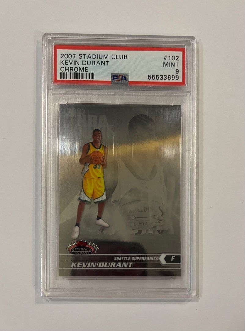 Kevin durant rookie psa9 chrome (Category: Graded Singles) located in Tarlac. Submitted by amcapin (Listing ID 1315003807, Image 1). Description: For sale 2007 kevin Durant stadium club psa 9 Chrome #102 .