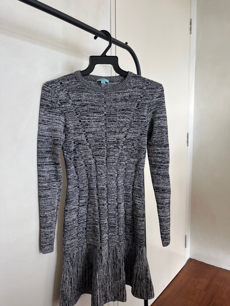 Kookai marle grey knit dress