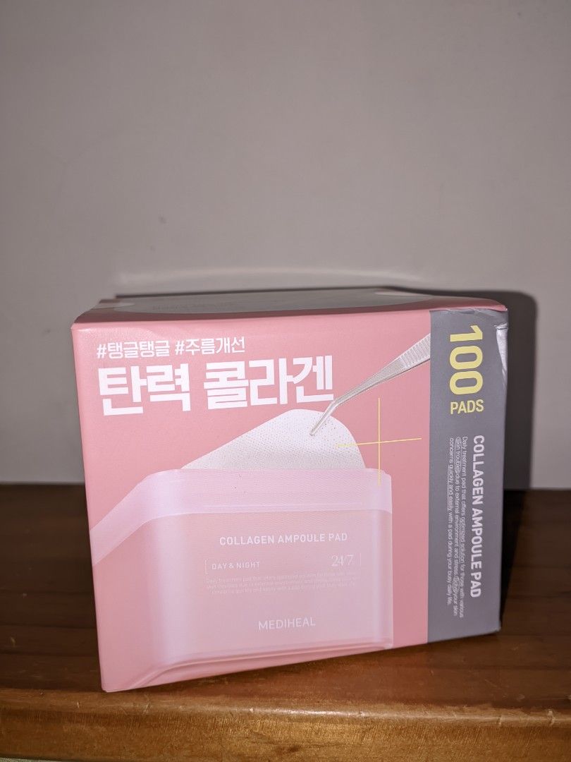 Mediheal Collagen Ampoule Pad (Category: Face Care) located in Pasig City. Submitted by pottyhead.22 (Listing ID 1315105757, Image 1). Description: • PLEASE MAKE READING A HABIT • 💬 FAQs, T&C: 1.) Available? Yes, Available unless otherwise marked as "RESERVED or SOLD" — Please mssg if interested, or you have any other inquiry instead as I won't reply if you only ask me this question (AVAILABLE?) kindly help me to not get my inbox full so I can s