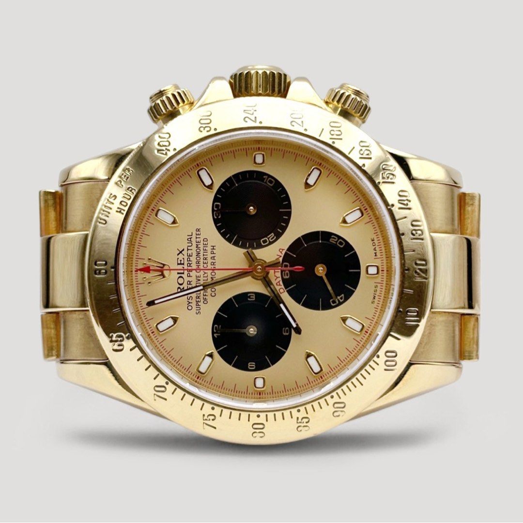 Mint Rolex Daytona Paul Newman 18K Yellow Gold 40mm 116528, Luxury