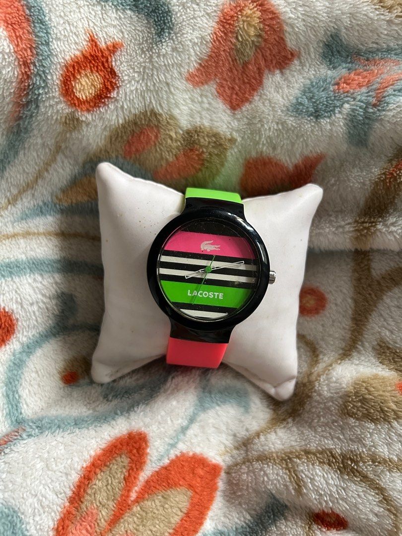 Lacoste rainbow watch hotsell