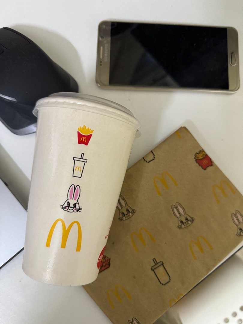 New Jeans Mcd Paper bag and cup, Hobbies & Toys, Music & Media, Music ...