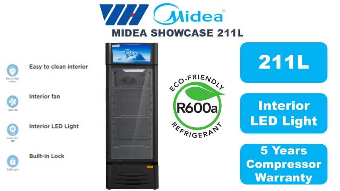 [NEW] Midea Showcase 211L - 5 Years Motor Warranty, TV & Home ...