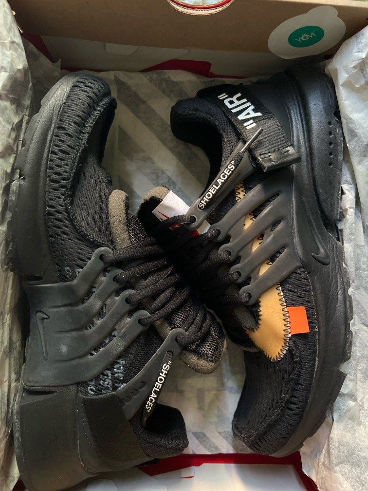WTS WTT Off white Nike Presto Black Men s Fashion Footwear Sneakers on Carousell