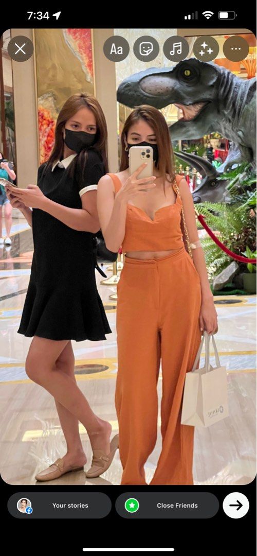 Orange Coordinates (Category: Sets & Coordinates) located in Manila. Submitted by angel_ootd (Listing ID 1315050479, Image 1). Description: Used once only no other photos .