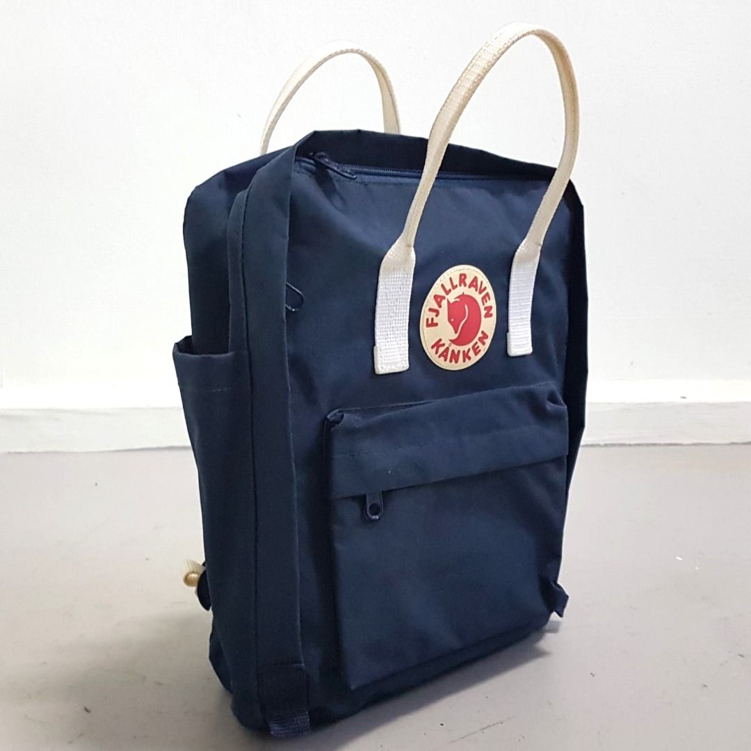 Navy blue and white kanken shop