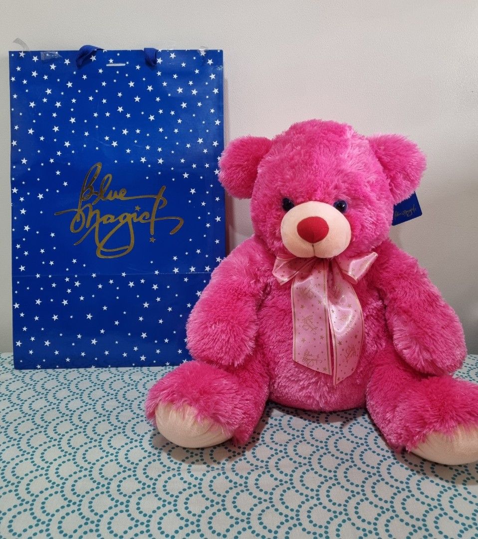 Pink Teddy bear (Category: Plushies & Soft Toys) located in Santa Rosa. Submitted by ronalyn0321 (Listing ID 1315119805, Image 1). Description: Excellent condition no flaws Mode of payment gcash Shipping services j&t or flash express.
